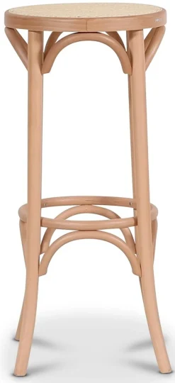 No 73 barpall hög med rottingsits - Bok