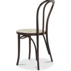 No 18 matstol med rottingsits - Brun