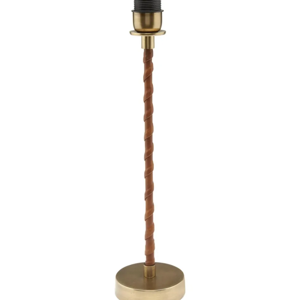 Nora lampfot - Antikmässing - 46 cm