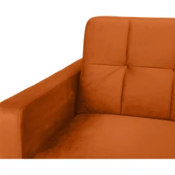 Noret bäddsoffa divansoffa - Orangeröd