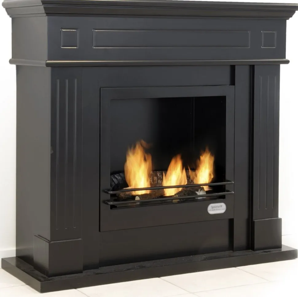 Nottinghill svart öppen spis + Fläckborttagare för möbler