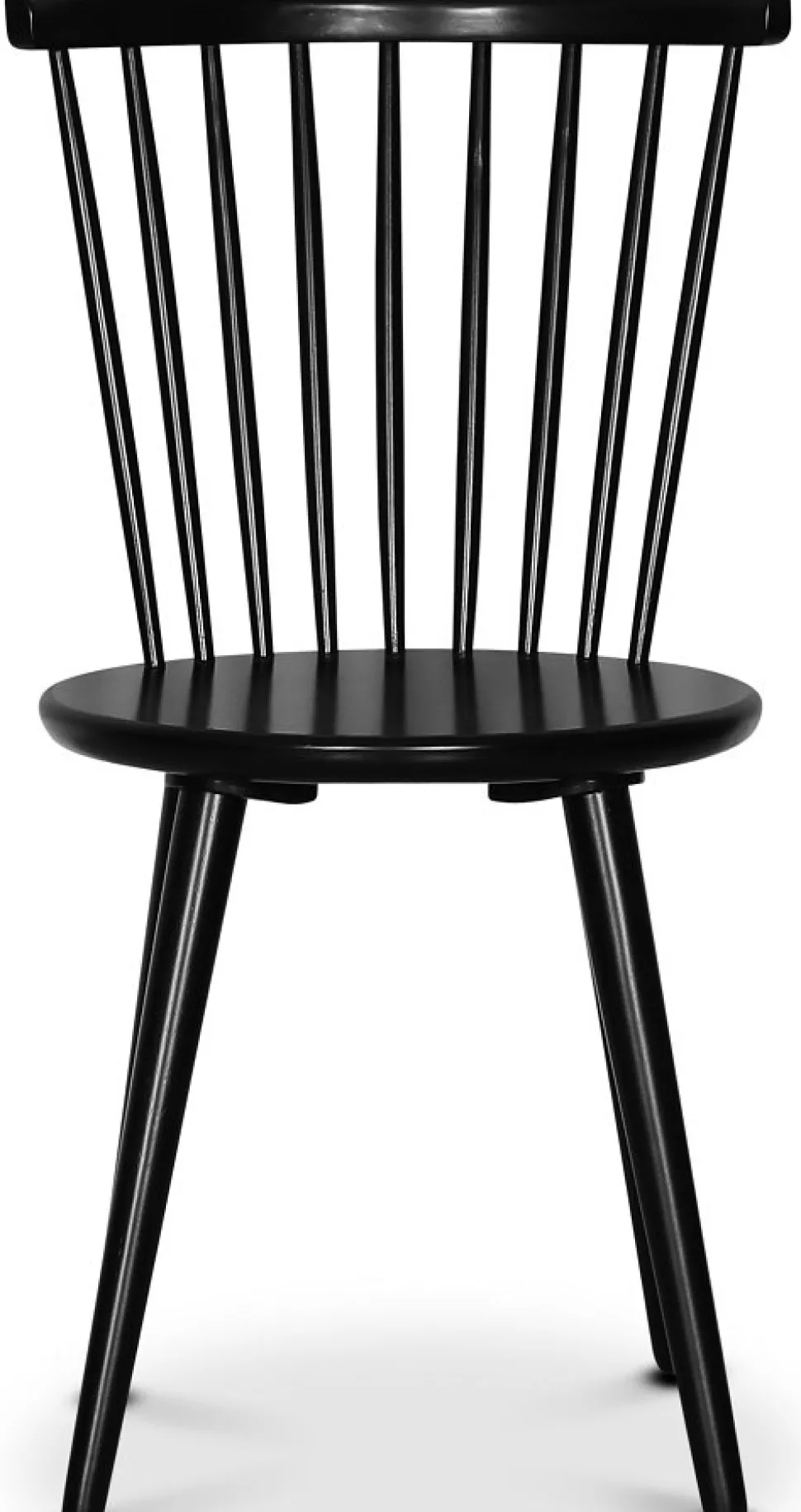 Nova matgrupp, förlängningsbart matbord Ø130-170 cm inkl 6 st svarta pinnstolar Castor - Valnöt + 6.00 x Stolsdyna