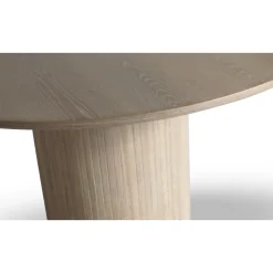 Nova soffbord Ø80 cm - Vitoljad ek + Möbeltassar