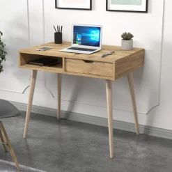 Oferta skrivbord 90 x 60 cm - Ek/trä