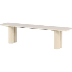 Olivia bänk 180 cm - Whitewash