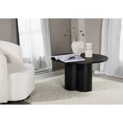 Olivia soffbord Ø80 cm - Svart