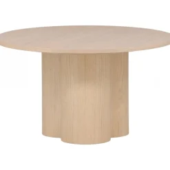 Olivia soffbord Ø80 cm - Whitewash