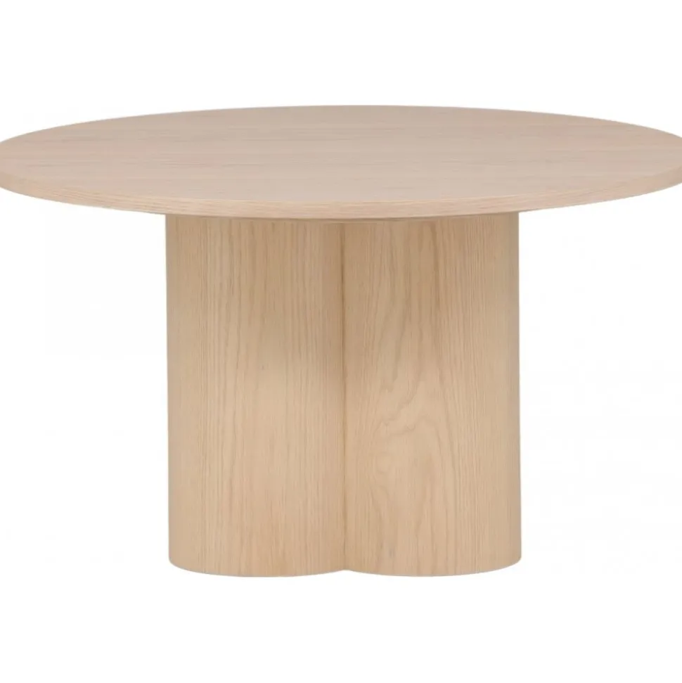 Olivia soffbord Ø80 cm - Whitewash