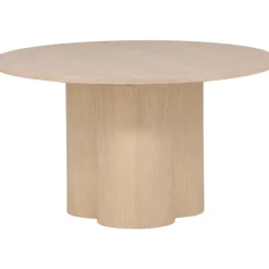 Olivia soffbord Ø80 cm - Whitewash