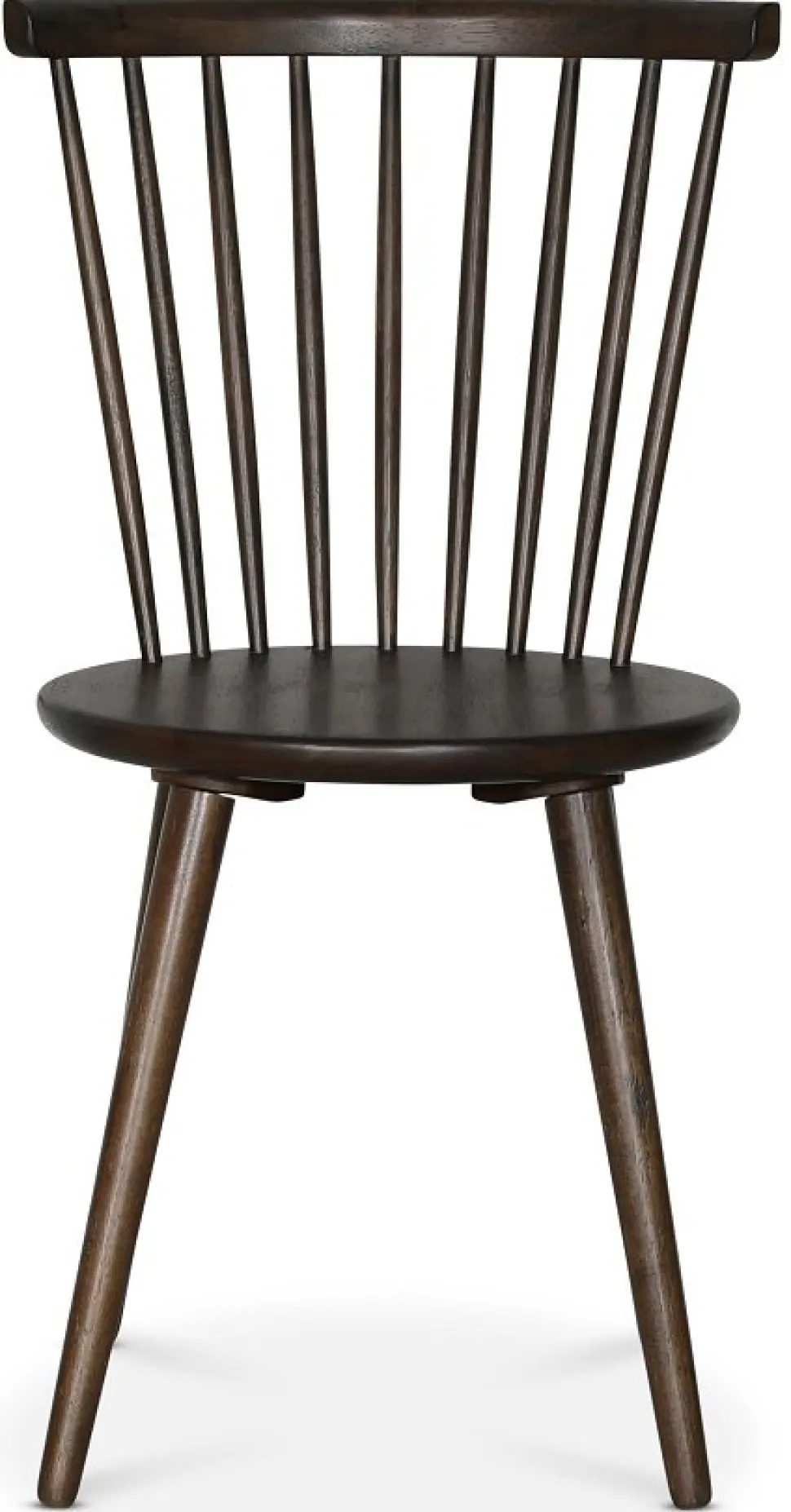 Omni matgrupp, runt matbord Ø130 cm inkl 4 st pinnstol Castor - Rökfärgad ek