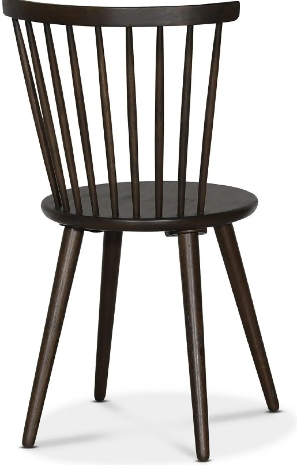 Omni matgrupp, runt matbord Ø130 cm inkl 4 st pinnstol Castor - Rökfärgad ek