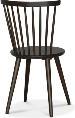 Omni matgrupp, runt matbord Ø130 cm inkl 4 st pinnstol Castor - Rökfärgad ek + 3.00 x Möbeltassar