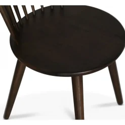 Omni matgrupp, runt matbord Ø130 cm inkl 4 st pinnstol Castor - Rökfärgad ek + 3.00 x Möbeltassar