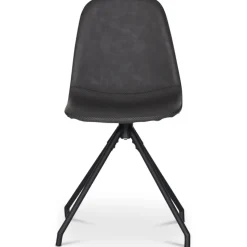 Omni matgrupp, runt matbord Ø130 cm inkl 4 st Bridge snurrbara stolar - Rökfärgad ek + 3.00 x Möbeltassar