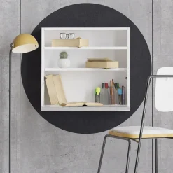 Optim väggskrivbord Vit - 64 x 20/62 cm