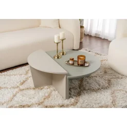 Orion soffbord 90/85 x 60/30 cm - Grön/sandsten