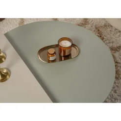 Orion soffbord 90/85 x 60/30 cm - Grön/sandsten