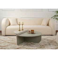 Orion soffbord 90/85 x 60/30 cm - Grön/sandsten