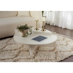 Orion soffbord 90 x 90 cm - Vitmålat trä