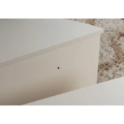 Orion soffbord 90 x 90 cm - Vitmålat trä