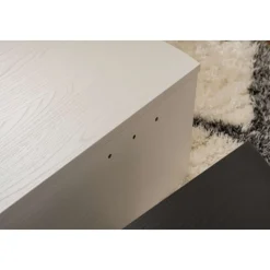 Orion soffbord 90/85 x 60/30 cm - Vit/svart