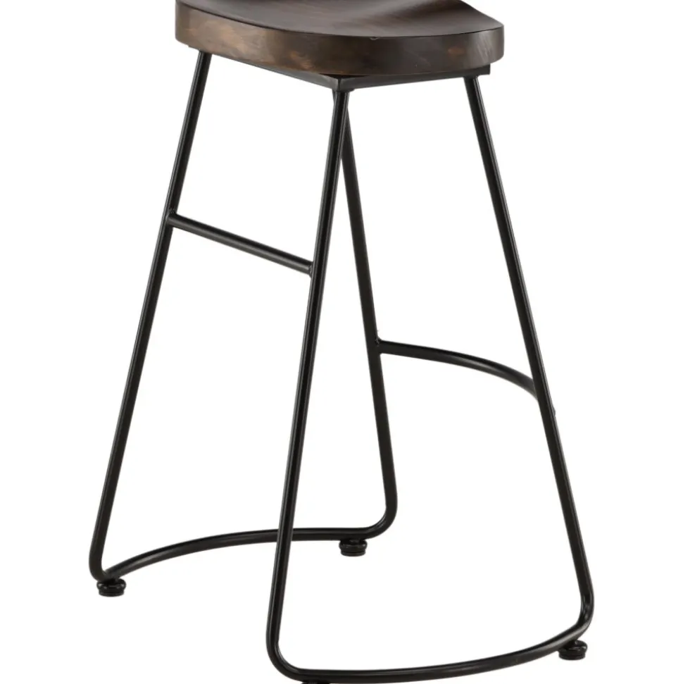 Ozark barstol - Mörk valnöt