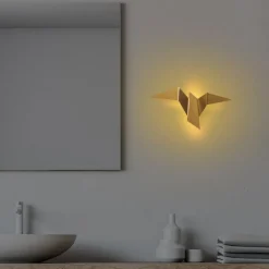 Pacali vägglampa 31 x 16 cm - Guld