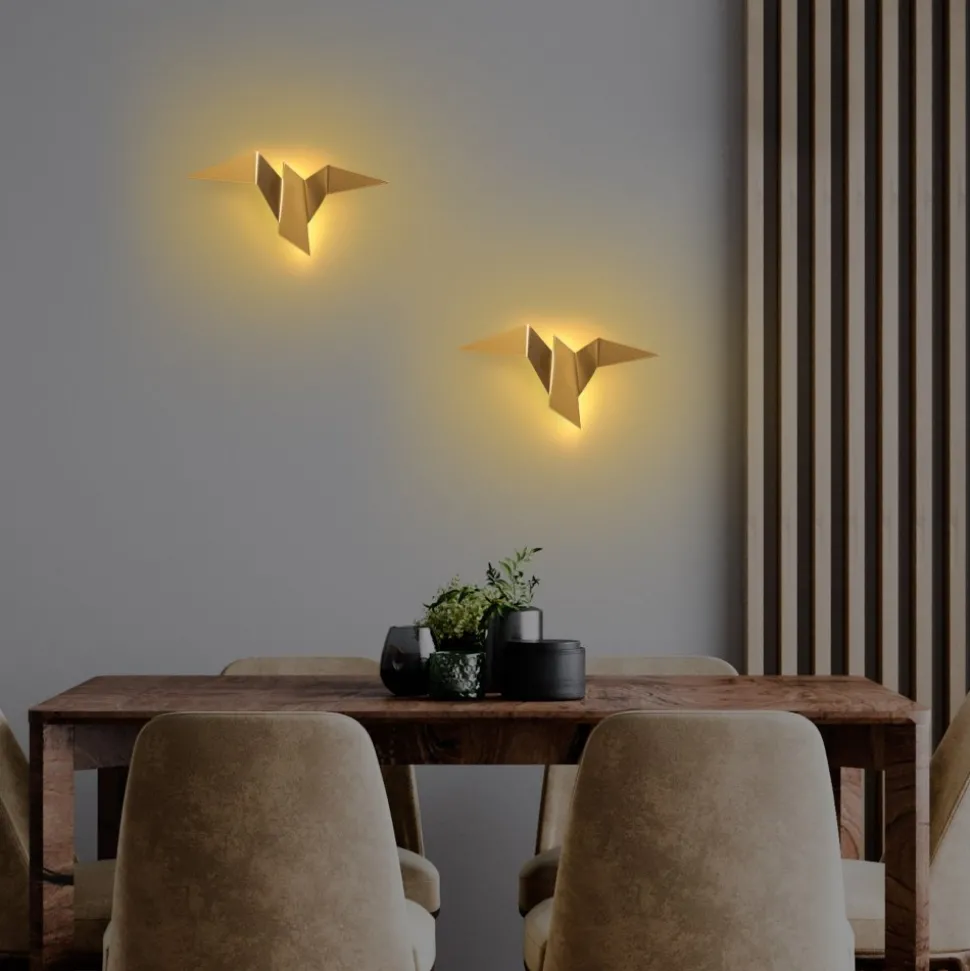 Pacali vägglampa 31 x 16 cm - Guld