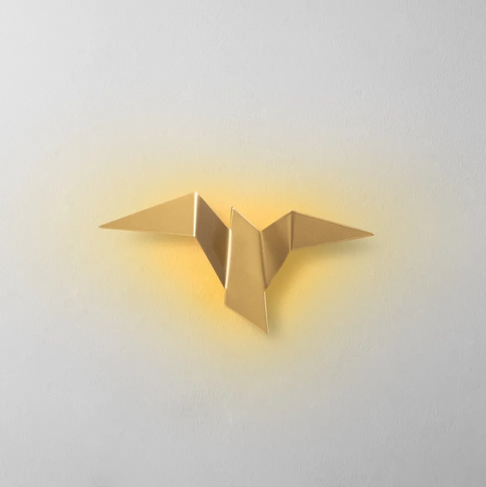 Pacali vägglampa 31 x 16 cm - Guld