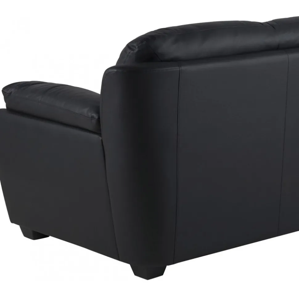 Palarmo 2-sits soffa - Svart ecoläder