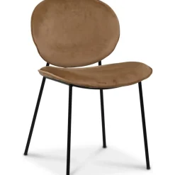 Palle stol i sammet - Brun + Möbeltassar