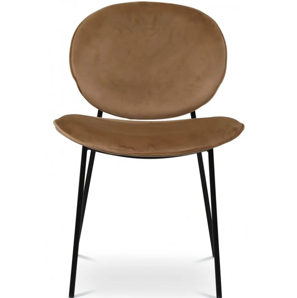 Palle stol i sammet - Brun + Möbeltassar