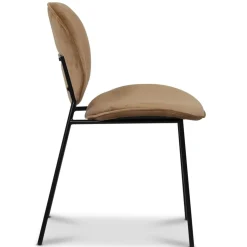 Palle stol i sammet - Brun + Möbeltassar