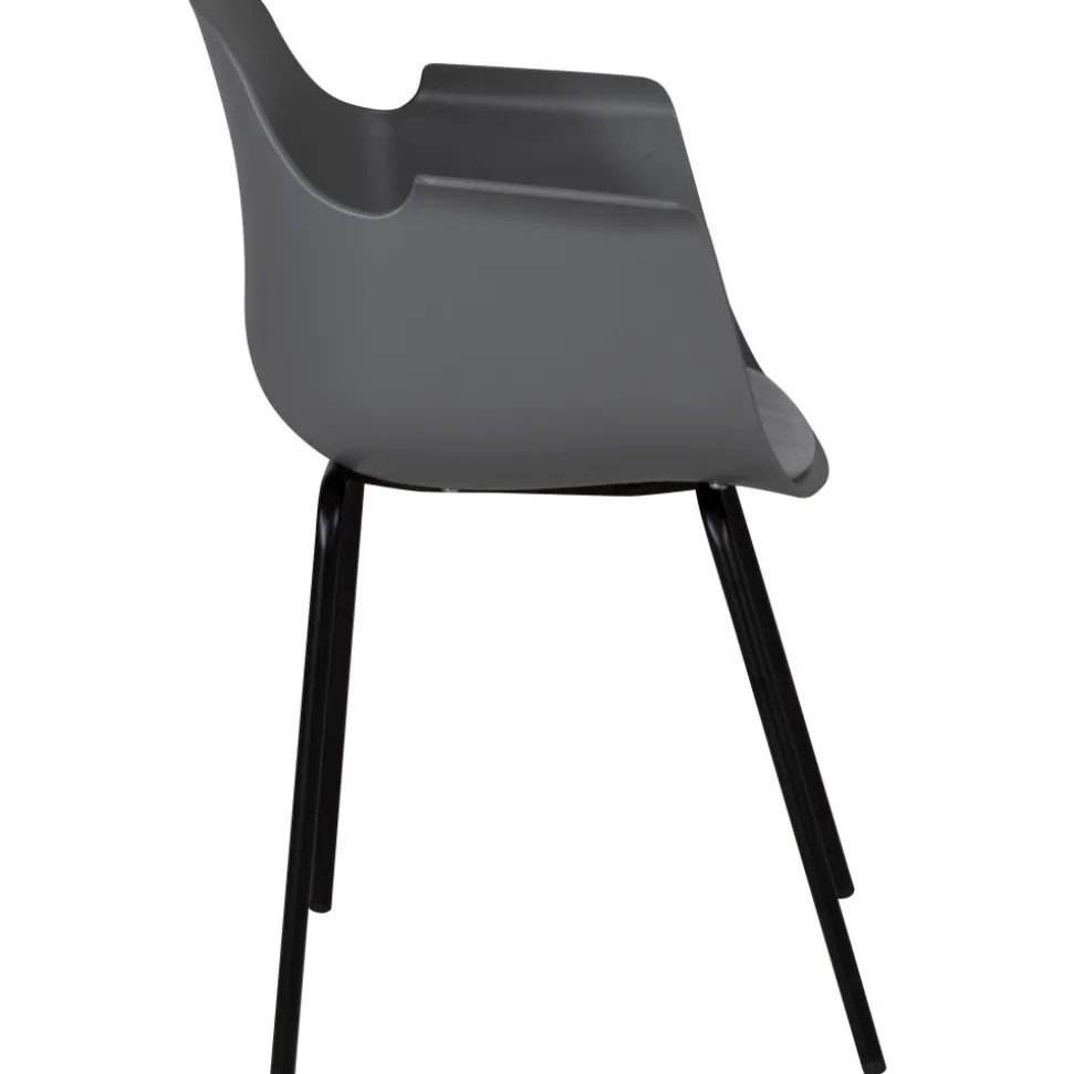 Paolo karmstol - Grå plast