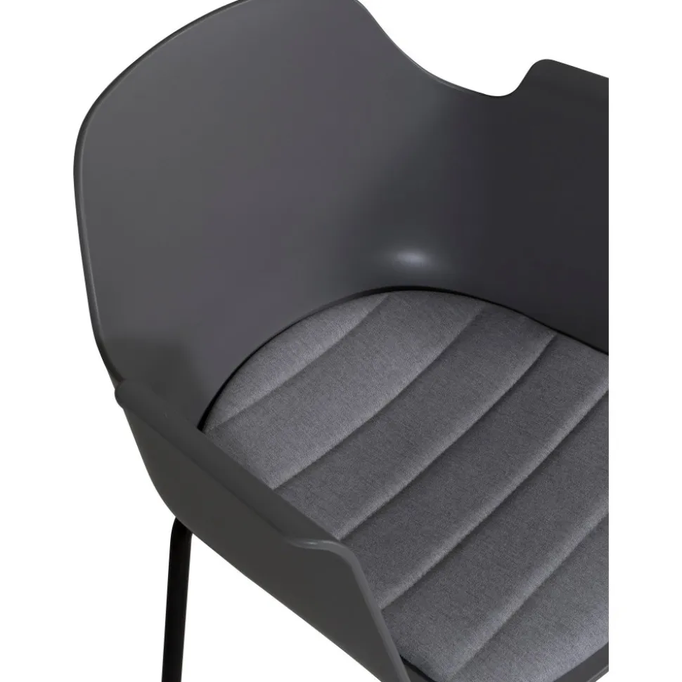 Paolo karmstol - Grå plast