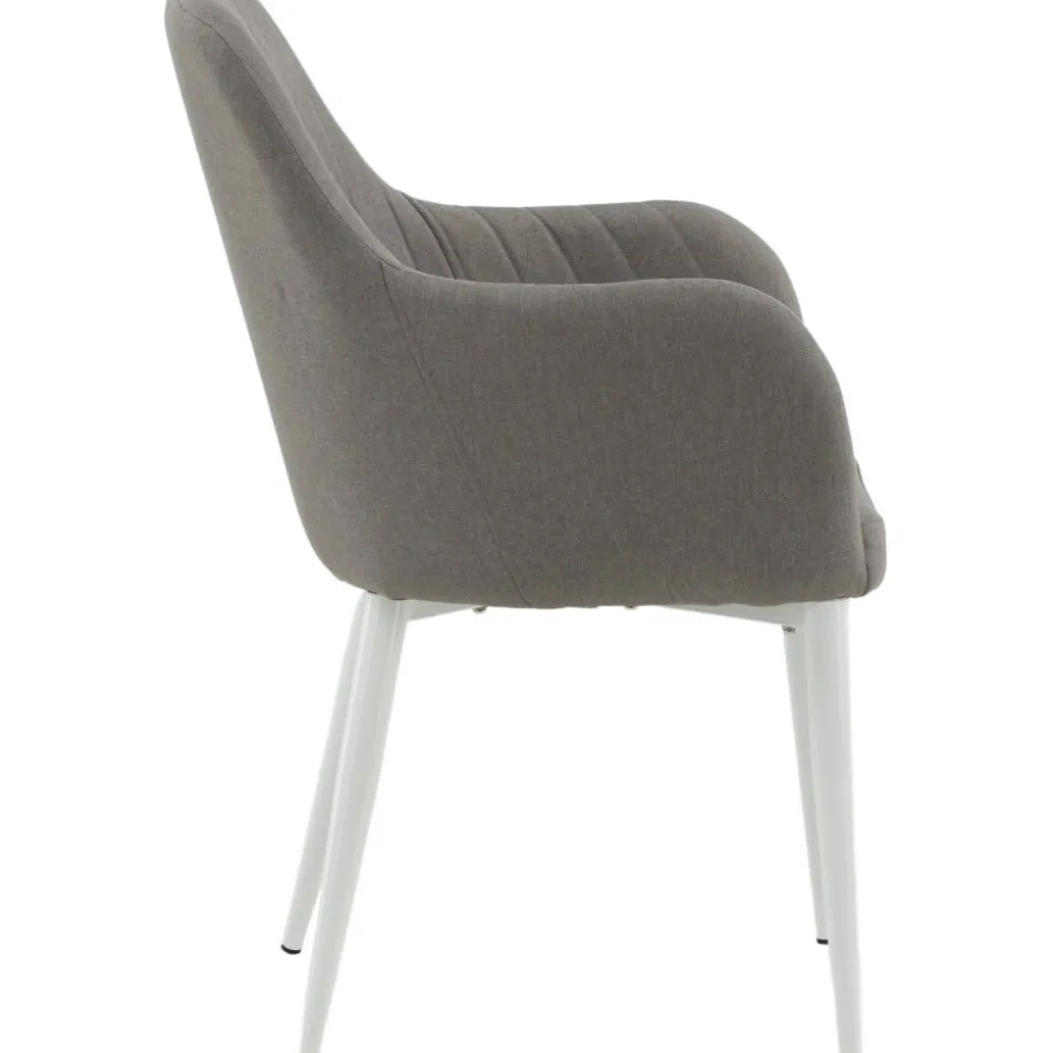 Paolo karmstol - Grå/vit