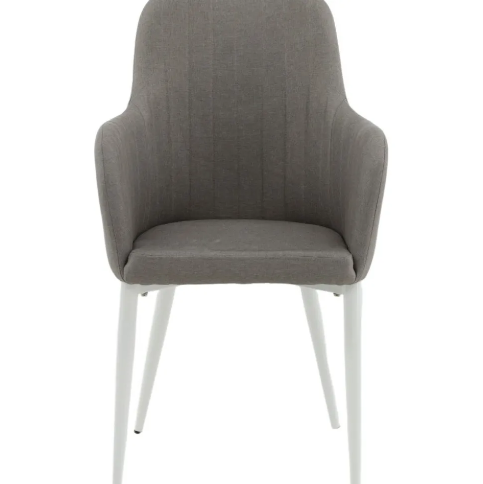 Paolo karmstol - Grå/vit