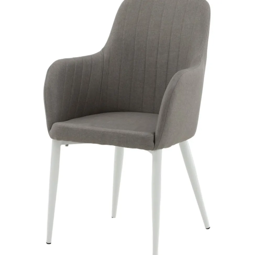 Paolo karmstol - Grå/vit