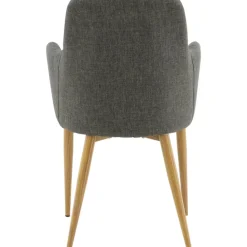 Paolo karmstol - Mörkgrå/ek