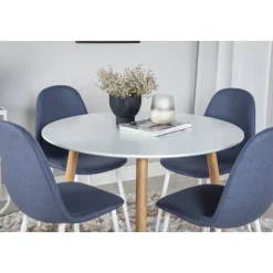 Paradis matbord 100 cm - Vit/ek