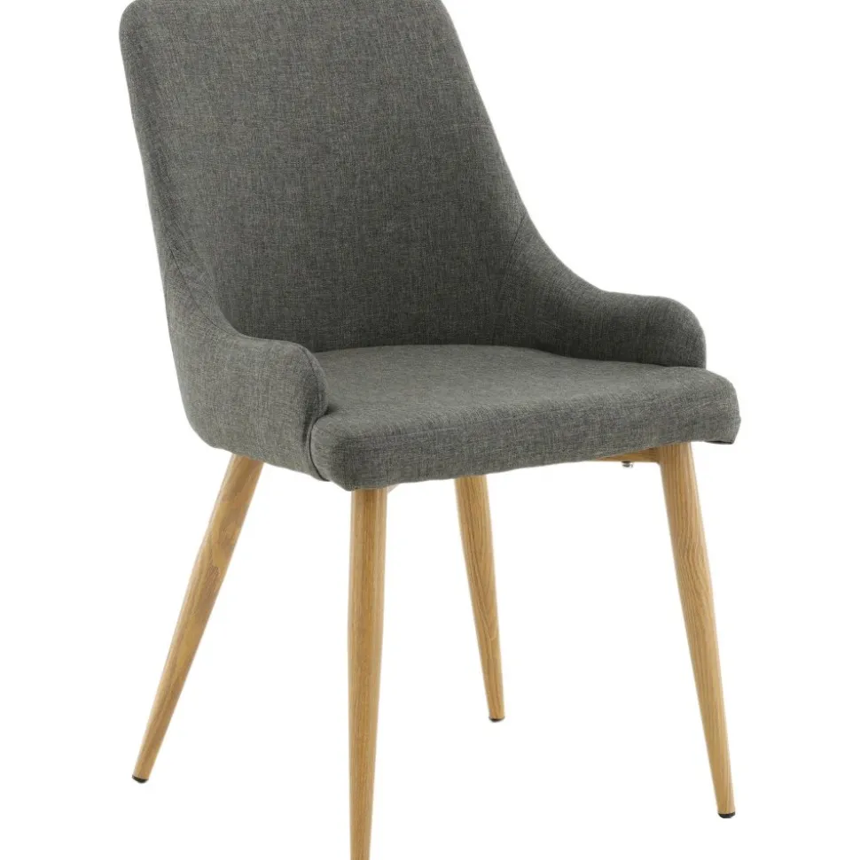 Paradis matstol - Mörkgrå/ek