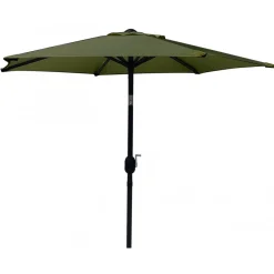 Parasoll grön Ø200 cm - Fjällbacka + Rengöringsmedel för utemöbler