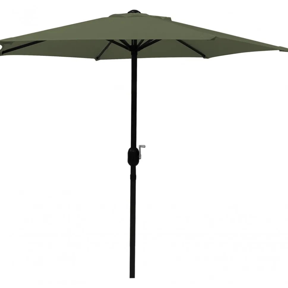 Parasoll mörkgrön 300 cm - Fjällbacka + Rengöringsmedel för utemöbler