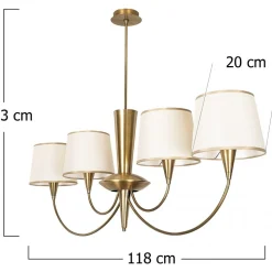 Pardo taklampa 3021 - Antik