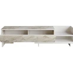 Parion TV-bänk - Vit marmor