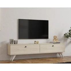 Paris TV-bänk - Travertin