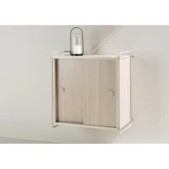 Paris väggskåp 68 x 60 cm - Beige/Whitewash