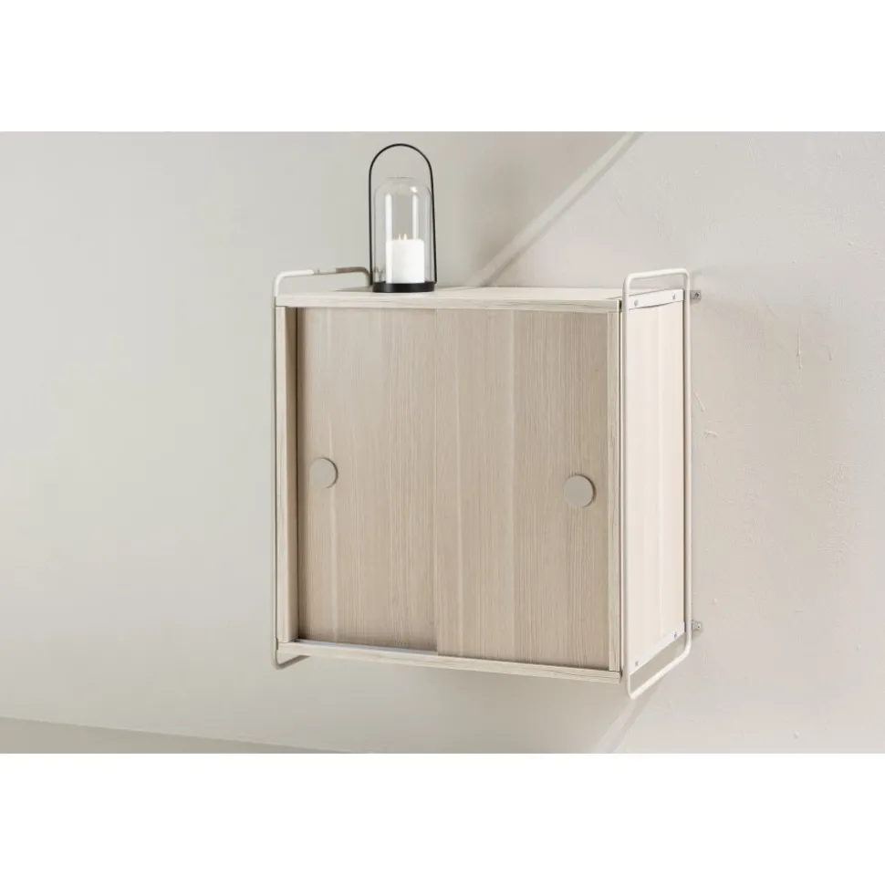 Paris väggskåp 68 x 60 cm - Beige/Whitewash