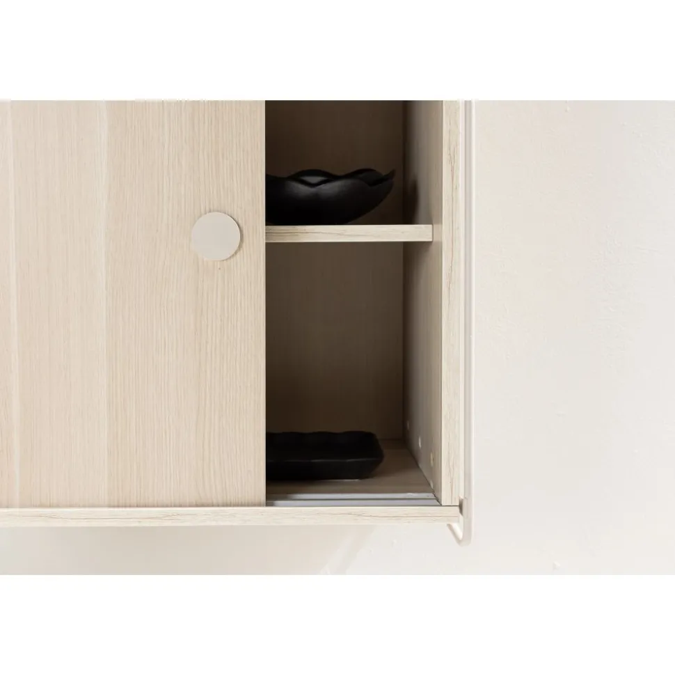 Paris väggskåp 68 x 60 cm - Beige/Whitewash