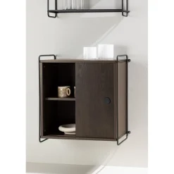 Paris väggskåp 68 x 60 cm - Svart/Mocca